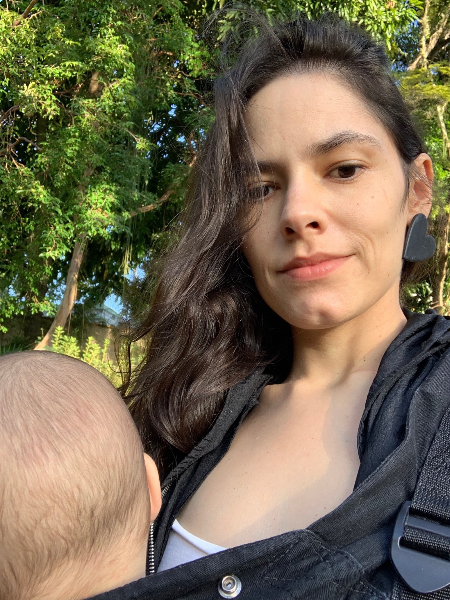 Nina Monteiro com seu filho Ben
